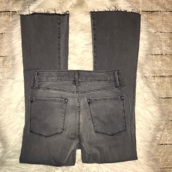 Frame Denim Le Crop Mini Boot Jeans Grimmel Gray - Picture 3 of 8